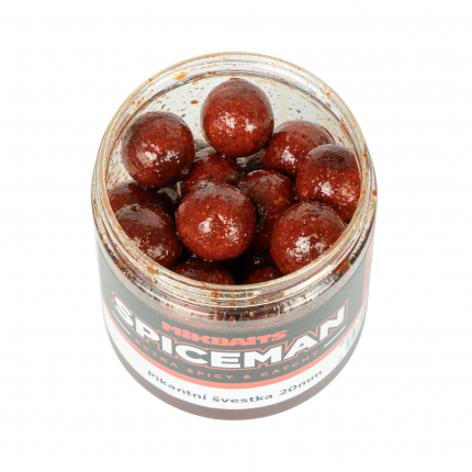 Mikbaits Spiceman Boilie v Dipe 250ml Pikantná slivka