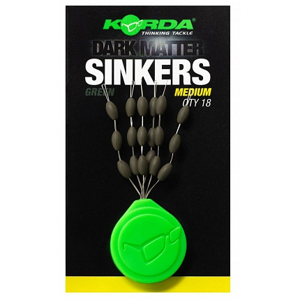 Korda Stoppery Tungstenové Sinkers Weedy Green Large 12 ks