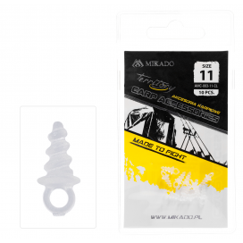 Mikado skrutka na boilies plast 11mm biela 10 ks