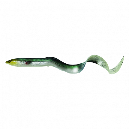 Savage Gear Gumová Nástraha LB Real Eel Bulk Green Silver 20cm