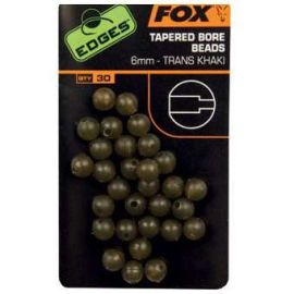 Fox Korálky Edges Tapered Bore Beads Khaki