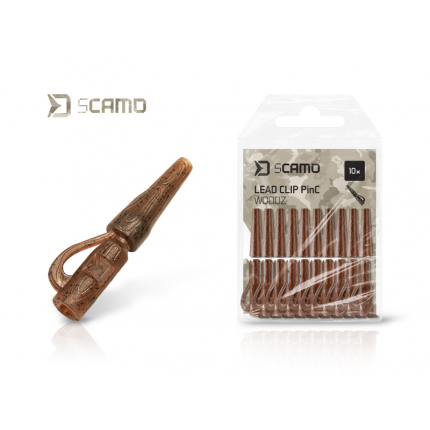 Delphin Závěsky sCAMO PinC WOODZ Klip Na Olovo 10 ks