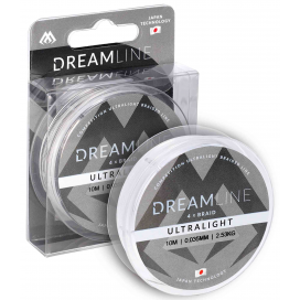 Mikado pletená šnúra dreamline ultralight 0.035mm/2.53kg/10m biela 1 cievka