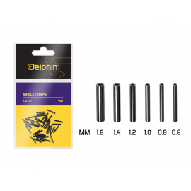 Delphin Single CRIMPS / 40ks 0.8mm