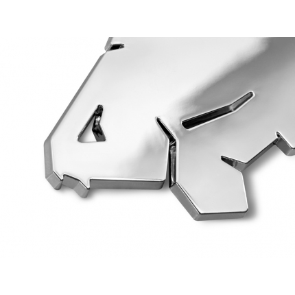 3D nálepka Delphin CARP chróm