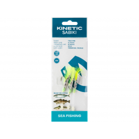 Kinetic Návazec Sabiki Trio 2/0 115cm Chartreuse Flash Kinetic Návazec Sabiki Trio 2/0 115cm Chartreuse Flash