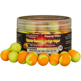 Starbaits POP UP FLUORO LITE 14mm 60g ŽLTÁ / ORANŽOVÁ
