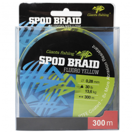 Giants fishing Splietaná šnúra Spods Braid Fluoro Yellow 300m|0,22mm/20lb(9,1kg) Giants fishing Splietaná šnúra Spods Braid Fluoro Yellow 300m|0,22mm/20lb(9,1kg)