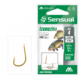 Mikado naviazané háčiky sensual izumezina č. 4 g / vlasec: 0.22mm/70cm 8 ks Mikado naviazané háčiky sensual izumezina č. 4 g / vlasec: 0.22mm/70cm 8 ks