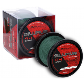 Mikado Pletená Šňůra Silurus 4 X Braid 600m Zelená