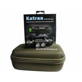Katran Čelová Dobíjecí Svítilna Headlamp W/B 460 PRO - Double Click modrá a bílá LED + box + náhradní baterie zdarma NEW Katran Čelová Dobíjecí Svítilna Headlamp W/B 460 PRO - Double Click modrá a bílá LED + box + náhradní baterie zdarma NEW
