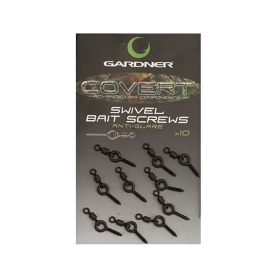 Gardner Kolíček s obratlíkom Covert Swivel Bait Screws Anti Glare 10ks|Long (11mm)