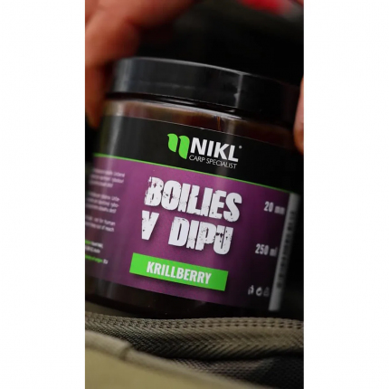 Nikl Boilies V Dipu Krill Berry 250 ml