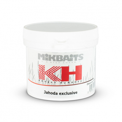 Mikbaits Krvavý Huňáček cesto 200g - Jahoda exclusive Mikbaits Krvavý Huňáček cesto 200g - Jahoda exclusive