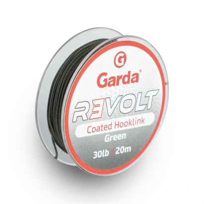 Garda náväzcové materiály - Revolt poťahovaný zelený 20m 30lb Garda náväzcové materiály - Revolt poťahovaný zelený 20m 30lb