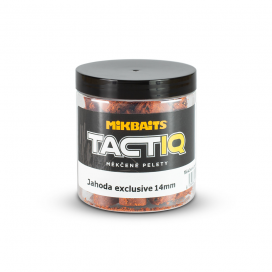 Mikbaits TactiQ mäkčené pelety 250ml - Jahoda exclusive 14mm