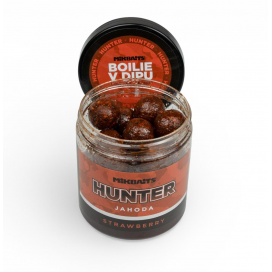 Hunter boilie v dipu 250ml - Jahoda 24mm