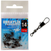 Giants Fishing Obratlík s karabínkou Barrel Swivel with Interlock Snap no.8/14kg/10ks