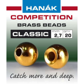 Hanák klasické mosadzné hlavičky Zlaté 2.4mm