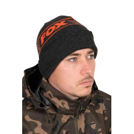 Fox Čepice Collection Beanie Hat Black Orange Fox Čepice Collection Beanie Hat Black Orange