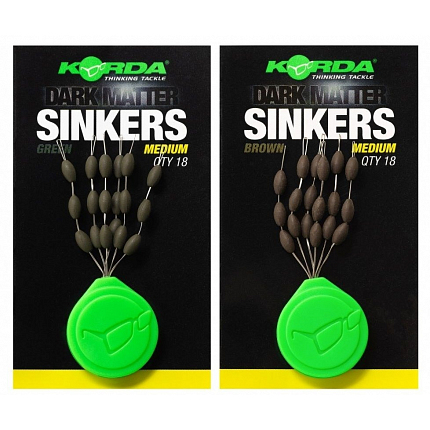 Korda Stoppery Tungstenové Sinkers Weedy Green Large 12 ks
