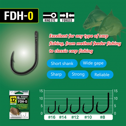 háček OWNER s očkem /11ks/ FDH-0.12: FEEDER HOOK 56940.12