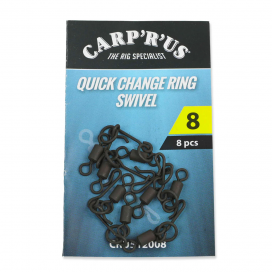 Nikl Carp'R'Us Quick Change Ring Swivel - size 8, 8pcs Nikl Carp'R'Us Quick Change Ring Swivel - size 8, 8pcs