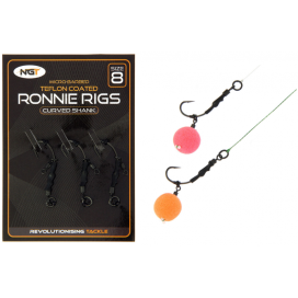 NGT Náväzec Ronnie Rig & Teflón Hooks 3ks