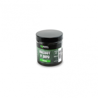 Nikl Black halibut pelety v dipu Česnek 15+20mm, 250ml Nikl Black halibut pelety v dipu Česnek 15+20mm, 250ml