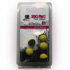 LK Baits ZIG RIG Pop-Up 14 mm - Black/Yellow