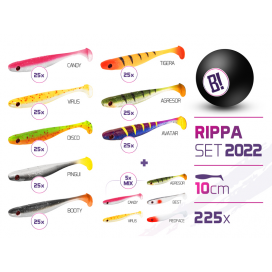 Súprava nástrah BOMB Rippa farby 2022 10cm / 225ks Súprava nástrah BOMB Rippa farby 2022 10cm / 225ks