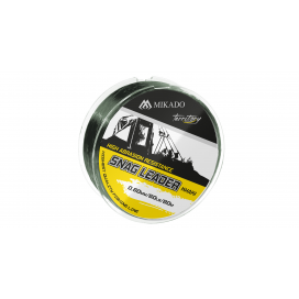 Mikado šokový vlasec snag leader khaki 45lbs/0.50mm/80m 1 ks