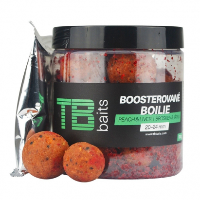 TB Baits Boosterované Boilie Peach Liver 120 g 20-24 mm TB Baits Boosterované Boilie Peach Liver 120 g 20-24 mm