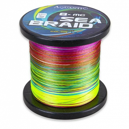 Aquantic Šňůra Osmipramenná Sea Braid 8 x Multicolor 1 m