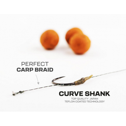 Zfish Náväzec Curve Shank Carp Rig 20 cm
