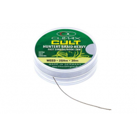 CLIMAX šňůra 20m - HUNTERS BRAID HEAVY Weed - 30lbs / 14,5kg / 20m