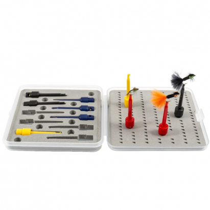 Snowbee Viazacia sada s krabičkou Fly Tying Display Set Snowbee Viazacia sada s krabičkou Fly Tying Display Set