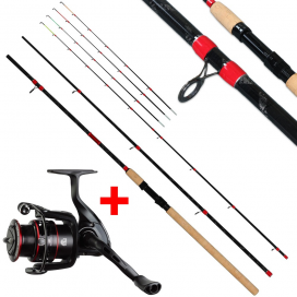 Giants fishing Prút Fluent MK2 Feeder 3.3m, 90g + Navijak Gaube FD 4000