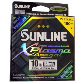 SUNLINE šnúra XPlasma Asegai 150m / 10 Lbs-LGR