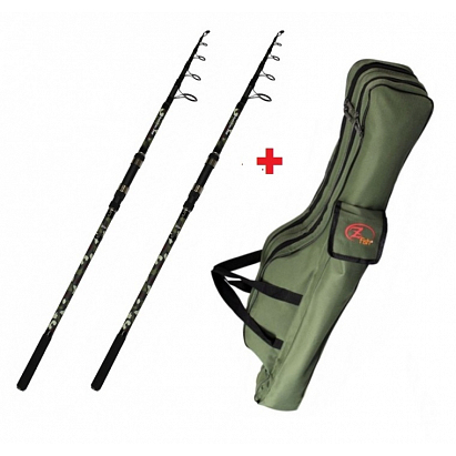 Zfish Combo 2 x Prut Kingstone Telecarp 3,6 m 3,5 lb + Pouzdro Zfish Combo 2 x Prut Kingstone Telecarp 3,6 m 3,5 lb + Pouzdro
