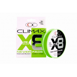 Šňůra Climax Never Fade 8x vláken zelená 135m Průměr: 0,12mm