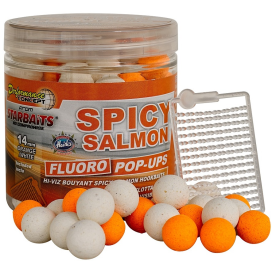 Starbaits Boilies Pop Up Fluo Spicy Salmon 80g
