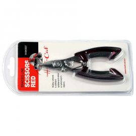 Hell-Cat Nožnice Scissor for braided line-S/S Claret-red