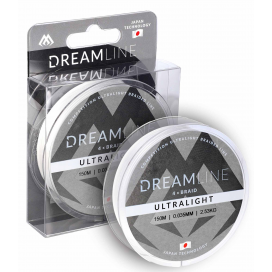 Mikado pletená šnúra dreamline ultralight 0.058mm/4.43kg/150m biela 1 cievka Mikado pletená šnúra dreamline ultralight 0.058mm/4.43kg/150m biela 1 cievka