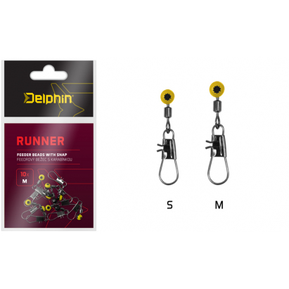 Delphin Feederové bežec s karabínkou RUNNER / 10ks S