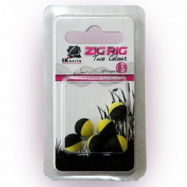 LK Baits ZIG RIG Pop-Up 10 mm - Black/Yellow
