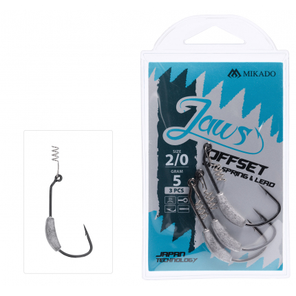 Mikado Háček Jaws Offset Hlavičky Se Zátěží