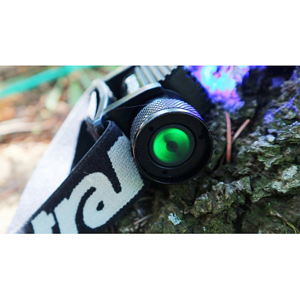 Katran Čelová Dobíjecí Svítilna Headlamp W/B 460 PRO - Double Click modrá a bílá LED + box + náhradní baterie zdarma NEW
