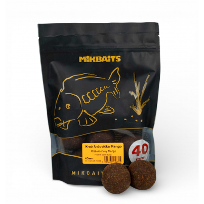 Fanatica boilie 300g - Krab Ančovička Mango 40mm golf size Fanatica boilie 300g - Krab Ančovička Mango 40mm golf size