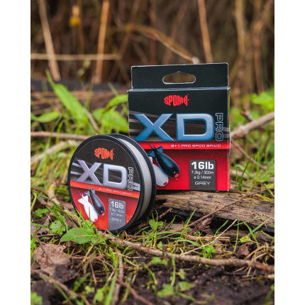 Spomb Splétaná Šňůra XD Pro Braid Grey 0,14 mm 300 m